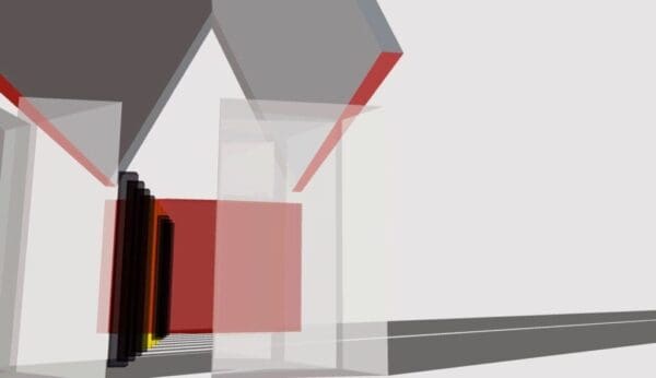 Yellow Columns and Red Roof